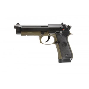 KJ Works Модель пистолета Beretta M9A1 CO2, металл, олива
